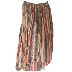 JESSICA SIMPSON • Maternity Striped Pull On Maxi Skirt • Size Medium